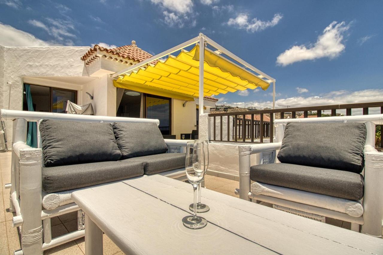 Penthouse Sea View Jacuzzy Terrace & Pool Apartman Playa Feñabe Kültér fotó