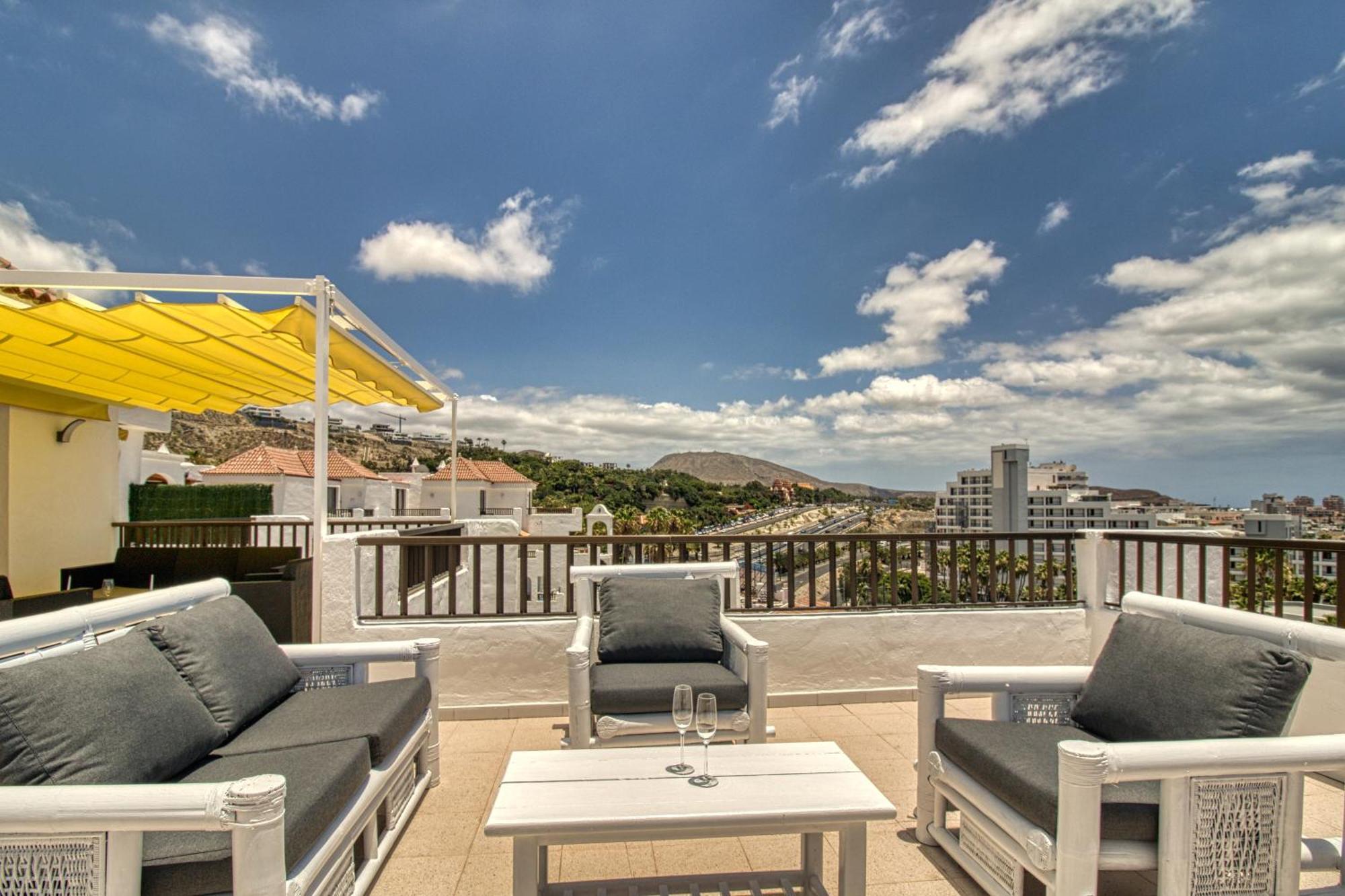 Penthouse Sea View Jacuzzy Terrace & Pool Apartman Playa Feñabe Kültér fotó