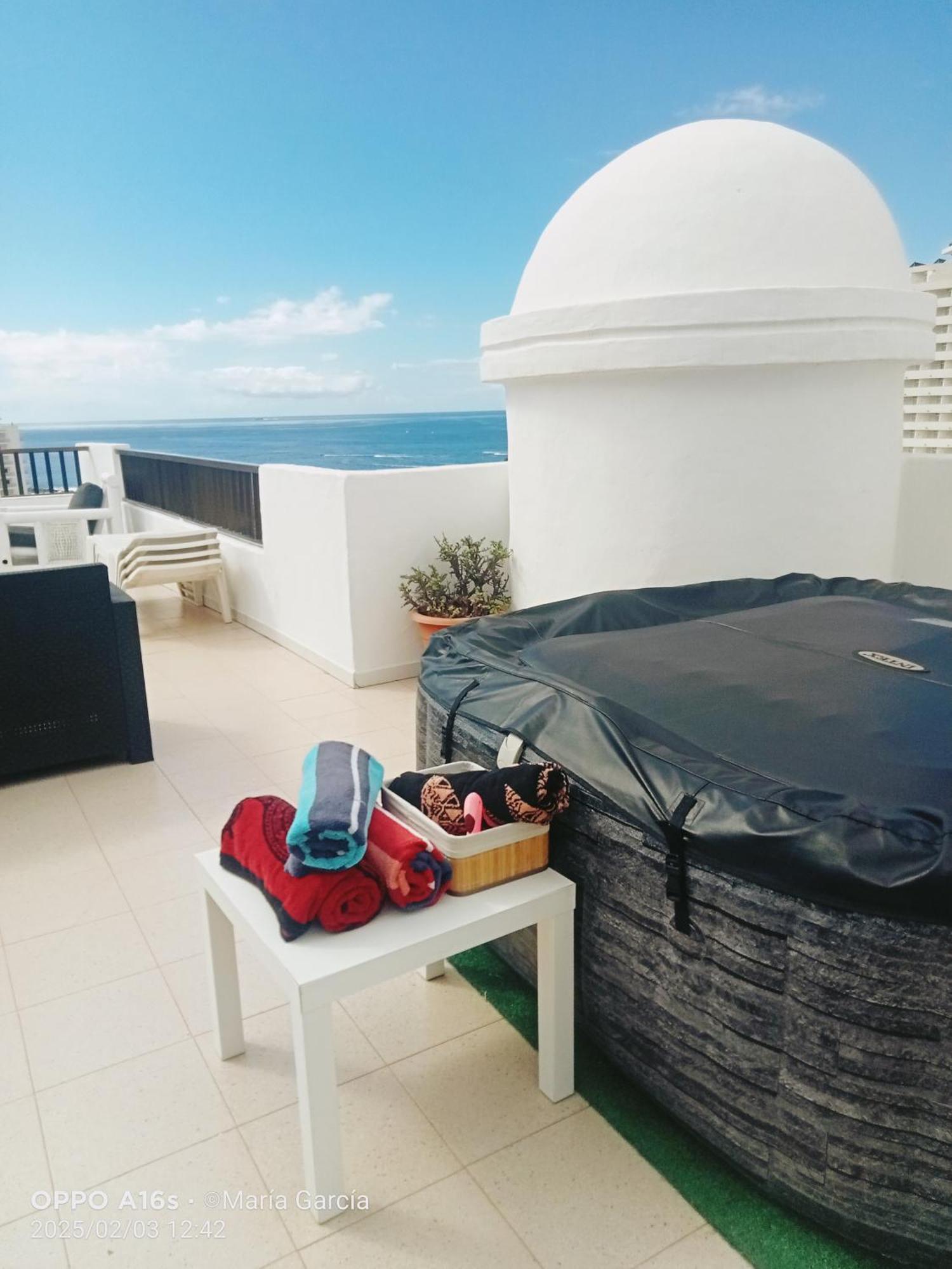 Penthouse Sea View Jacuzzy Terrace & Pool Apartman Playa Feñabe Kültér fotó