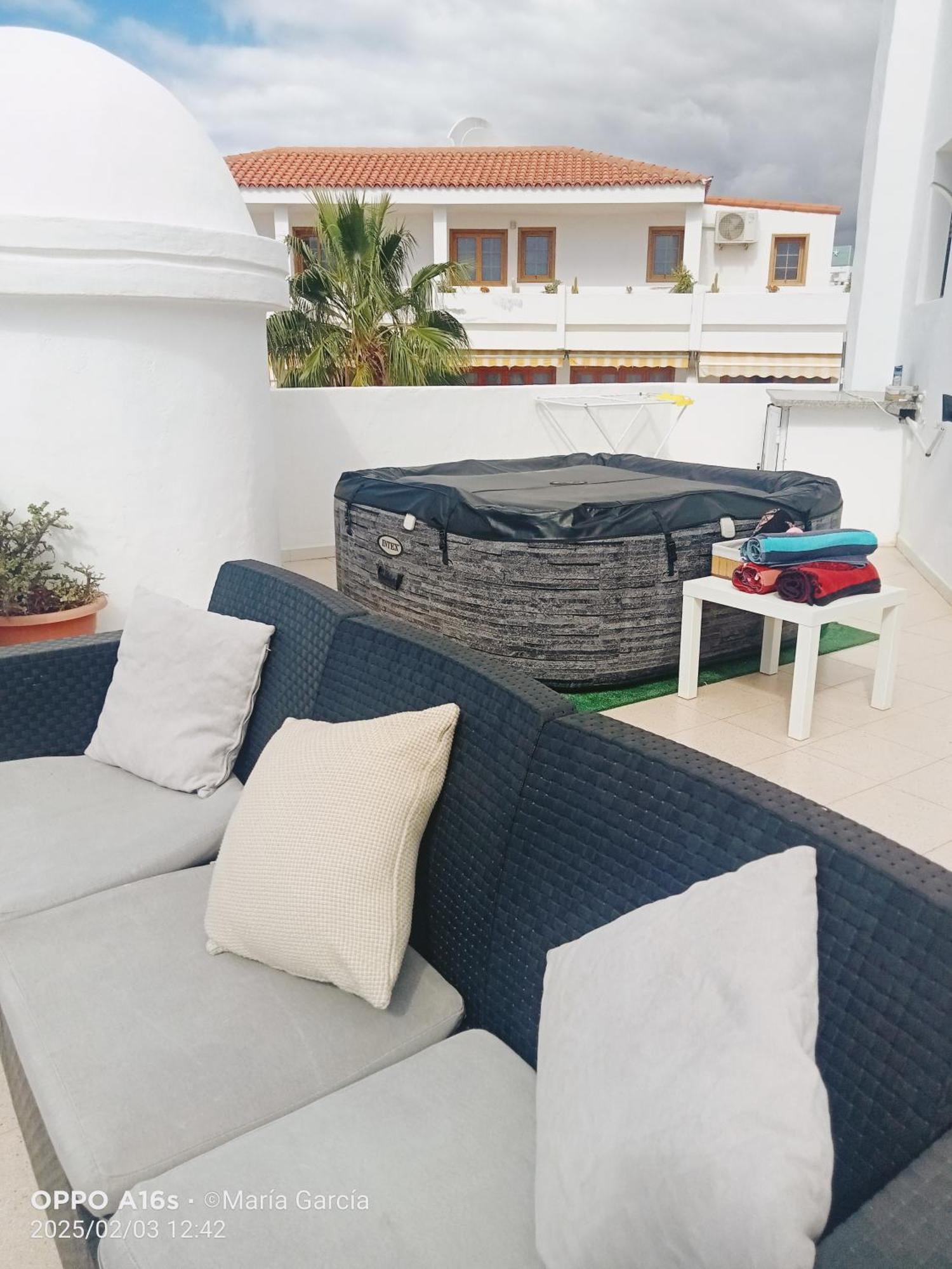 Penthouse Sea View Jacuzzy Terrace & Pool Apartman Playa Feñabe Kültér fotó
